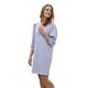 Minus Mika 3/4 Puffärmel Sweat Kleid | Kleid Damen In Violett | Frühling Kleid Damen Elegant | Größe M