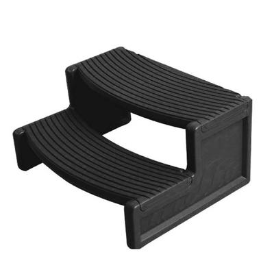 Confer Plastics Resin Multi Purpose Spa and Hot Tub Handi-Step Steps, Black - 14.4