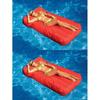 Swimline Solstice 15030R SunSoft Swimming Pool Inflatable Fabric Loungers Red, 2 - 8.82