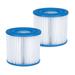 Summer Waves P57000102 Replacement Type D Pool and Spa Filter Cartridge, 2 Pack - 1.56