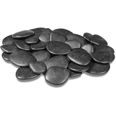 TeraPlast™ Kunststeine Pebbles Schwarz 3 - 4 cm für 25 x 25 cm Fläche - Kunststoff