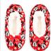 Disney Shoes | Disney Minnie Mouse Toddler Fuzzy Babba Slipper Socks S/M 8-13 | Color: Black/Red | Size: 8-13 (Girls)