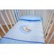 4 Piece 135x100 cm Duvet & Cover with Pillow & Pillowcase Bedding Set for Baby Cot Bed (Moon Blue)
