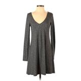 Express Casual Dress - A-Line: Gray Tweed Dresses - Women's Size X-Small