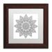 Trademark Fine Art 'Sunny Day Mandala' Framed Graphic Art Print on Canvas Canvas, Wood in Black/White | 11 H x 11 W x 0.5 D in | Wayfair