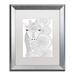 Trademark Fine Art 'Animals' Framed Graphic Art on Canvas Canvas, Wood in Black/Green/White | 16.75 H x 13.75 W x 1.25 D in | Wayfair