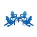 POLYWOOD® Classic Adirondack 5-Piece Conversation Set Plastic | Outdoor Furniture | Wayfair PWS704-1-PB