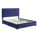 Wade Logan® Upholstered Storage Platform Bed Metal in Blue | 48.25 H x 64.25 W x 87.5 D in | Wayfair 737611331B69484085F0DF5489D8EFD5
