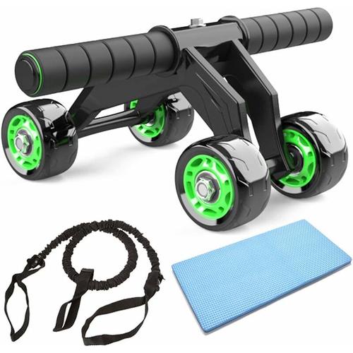 kueatily AB Roller Bauchrad Bauchrolle AB-Wheel 4-Rad-Kraftgerät für Männer und Frauen