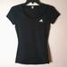 Adidas Tops | Last Chance! Adidas Techfit Dry Fit Tee | Color: Black | Size: Xs