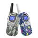 QNIGLO Walkie Talkies Kids Rechargeable, Camouflage 2 Way Radio Handset Kids Walkie Talkies with USB Chargeable Cable Backlit, Long Range Walkie Talkie Army Toys Gift for Kids Boys Outdoor Camping