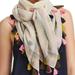 Tory Burch Accessories | Nwot Tory Burch Embroidered Squared Scarf One Size #147 | Color: Pink/White | Size: Os