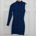 Zara Dresses | - Zara One Sleeve Tight Dress | Color: Blue | Size: S