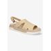 Women's Kato Sandal by Bella Vita in Natural Woven (Size 7 1/2 M)