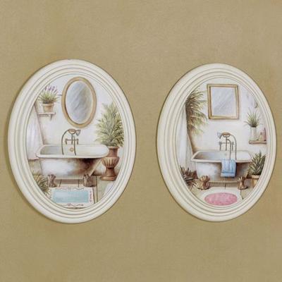 Peaceful Retreat Wall Plaques Multi Cool Set of Tw...