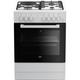 Cuisinière dessus mixte Beko fss 63110 dwcs - Blanc