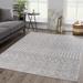 Tigris TGS-2330 3'11" x 5'7" Contemporary,Transitional,Farmhouse Ivory/Gray Area Rug - Hauteloom