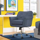 Serta Ashland Modern Office Chair, Serta Quality Memory Foam Cushion, Chrome-Finished Base