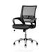 Inbox Zero Midback Mesh Office Clerk Computer PC Task Chair, Conference Room Adjustable Staff Seat w/ Armrest Upholstered/Mesh in Gray/Blue | Wayfair