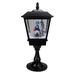 Northlight Seasonal 25" Snowman w/ a Broom & Toys Snowing Black Christmas Street Lamp Plastic | 25.25 H x 10.75 W x 10.75 D in | Wayfair