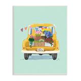 Stupell Industries Countryside Blooms Basket Market Canvas in Yellow | 15 H x 10 W x 0.5 D in | Wayfair ak-661_wd_10x15