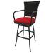 Red Barrel Studio® 30" Patio Bar Stool w/ Cushion red | 48 H x 21 W x 22 D in | Wayfair 89FA3477B1C54551A1F9576DF00957DF