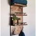 Loon Peak® Whitehurst 3 Piece Cedar Solid Wood Floating Shelf w/ Reclaimed Wood in Brown | 27 H x 11.5 W x 6.2 D in | Wayfair