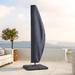 Arlmont & Co. Hanging Water Resistant Patio Umbrella Cover, Polyester in Gray | 85 H x 29.5 W x 0.2 D in | Wayfair 89C76A006E524397A29512EE665EF620
