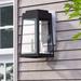 Gracie Oaks Tanwen 3 - Bulb Outdoor Wall Lantern Brass/Glass/Metal in Black | 20 H x 10.5 W x 12.75 D in | Wayfair 511D2CA1900D43A4BFBE09928B2BEED8