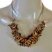 J. Crew Jewelry | J. Crew Multi Brown Tone Fringe Beaded Statement Necklace | Color: Brown | Size: 18”