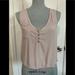 Brandy Melville Tops | Brandy Melville Dusty Pink Tank Top With Peek A Boo Back Cut Out Os | Color: Pink | Size: One Size Fits All