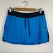 Nike Skirts | Nike Blue Drawstring Tennis Athletic Skirt W/ Attached Shorts | Color: Black/Blue | Size: M