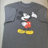 Disney Shirts | Disney Mickey Mouse Classic T-Shirt Adults Dark Gray Size Xl Short Sleeve | Color: Gray | Size: Xl