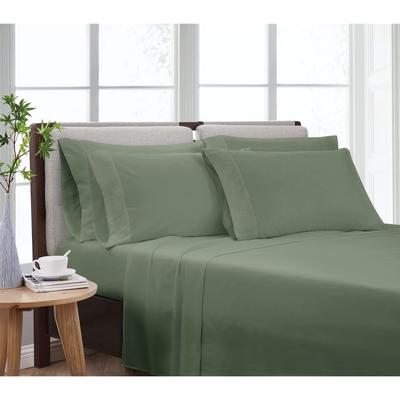 Heritage Solid Sheet Set by Cannon in Green (Size TWIN)