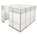 10' x 10' x 7'H Tall White Laminate Modular Office - Starter Cubicle