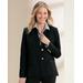 Appleseeds Women's Classic Wool Blazer - Black - 16W - Womens