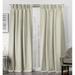 Amalgamated Textiles Exclusive Home Ironwork Sateen Woven Room Darkening Blackout Grommet Top Curtain Panel Pair, 52"X84" Polyester in White | Wayfair
