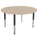 Factory Direct Partners La Madera Pro Round Activity Table w/ Adjustable Super Legs Laminate/Metal | 31.5 H x 48 W x 48 D in | Wayfair 13130-284