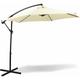 Parasol déporté inclinable 3x3 m - Parasol flottant - Avec pied de parasol croisé - Parasol de