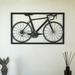 Williston Forge Metal Bicycle Wall Art Metal in Black | 28 H x 39 W x 1 D in | Wayfair 11A2064741014BA0B7DCDE06123BF24A