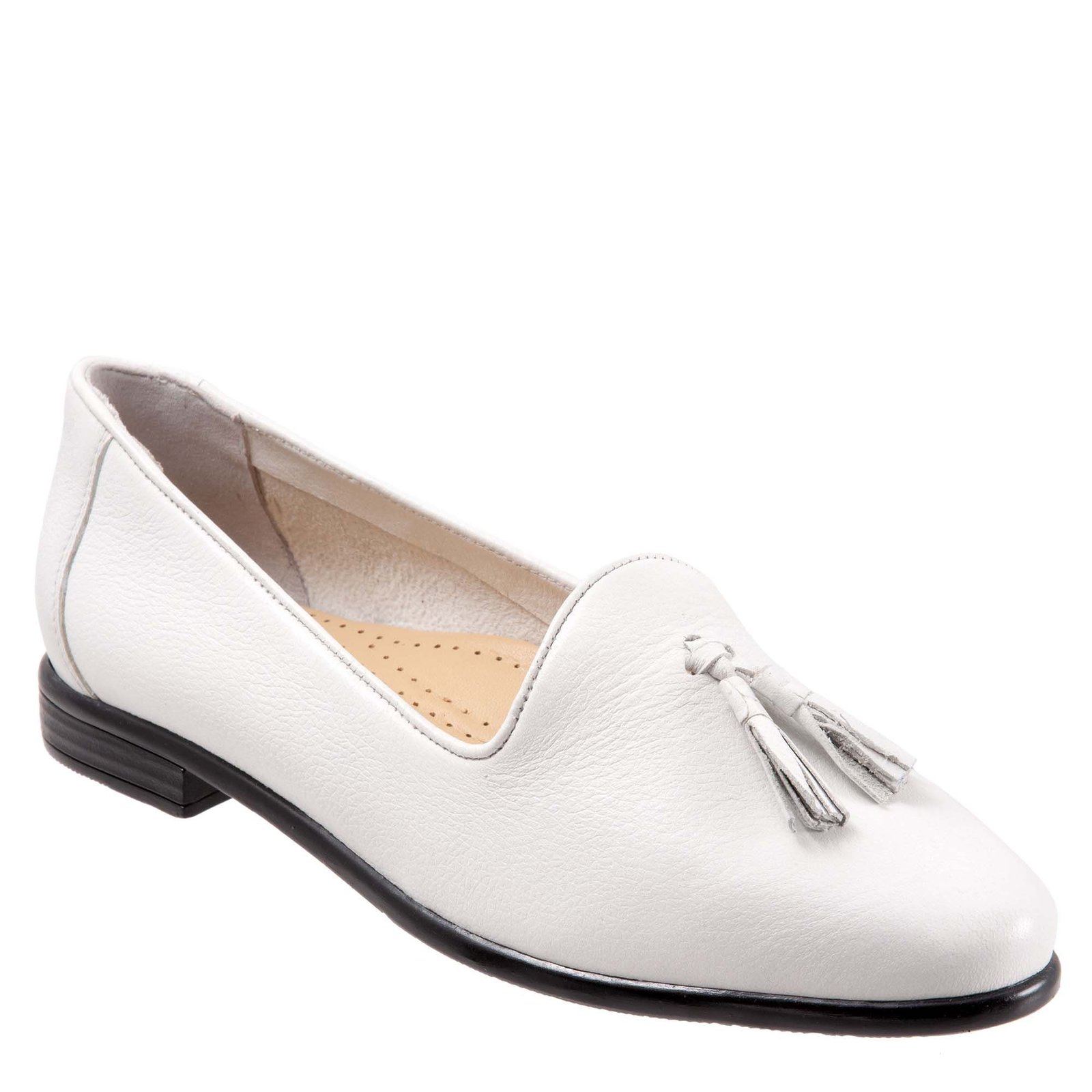 Trotters Liz Tassel - Womens 9 White Slip On Medium
