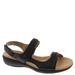 Trotters Romi Woven - Womens 5 Black Sandal Medium