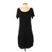 Hollister Casual Dress - Shift: Black Solid Dresses - Women's Size Small