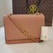 Tory Burch Bags | Brand New W/Tags! Fabulous! Tory Burch Britten Adjustable Strap | Color: Gold/Pink | Size: Os