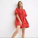 Madewell Dresses | Madewell Puff Sleeve Dress | Color: Red | Size: 4