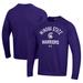 Men's Under Armour Purple Winona State Warriors All Day Fleece Pullover Sweatshirt