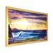 East Urban Home Water Sea Sky Sunset Beauty In Nature Waves - Nautical & Coastal Canvas Wall Art Print Metal | 16 H x 32 W x 1 D in | Wayfair