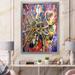 East Urban Home Abstract Multicolored Music Impression - Bohemian & Eclectic Canvas Wall Art Print Metal | 32 H x 16 W x 1 D in | Wayfair