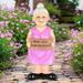 Exhart Old Lady Garden Statue w/ "Have You Seen My Kitten" Sign, 6 by 13.5 Inches Resin/ in Black/Brown/Pink | 13.5 H x 6 W x 5.5 D in | Wayfair