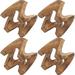 Saro W Design Napkin Ring, Wood in Brown | 1.5 H x 1.5 W x 1.5 D in | Wayfair NR947.BR